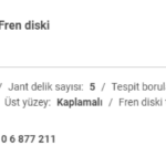 BMW G20 3.18D Ön Disk Adet